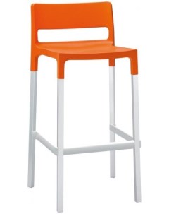 Барный стул Divo 005 2211 серебристый оранжевый Reehouse