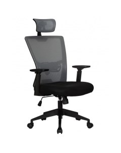 Офисное кресло для персонала NIXON LMR 121B чёрный серая сетка Dobrin