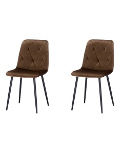 Комплект стульев Oliver 2 шт коричневый Storeforhome