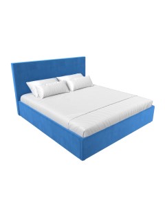 Кровать Кариба 200 Голубой велюр Лига диванов