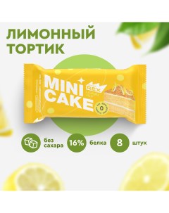 Низкокалорийный протеиновый батончик Лимонный тортик без сахара 8 шт по 40 г Proteinrex