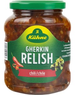 Соус релиш с огурцами и перцем чили Gherkin relish Chili 350 г Kuhne