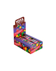 Драже молочный шоколад в цветной глазури 40 г упаковка 20 шт Yota