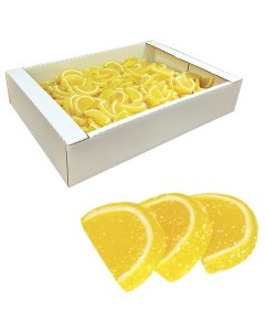 Мармелад Лимонные дольки со вкусом лимона 3 кг весовой гофрокороб 1079 Семейка озби