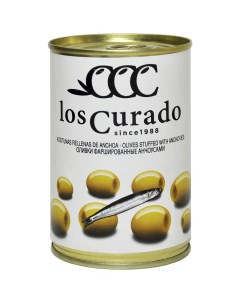 Оливки фаршированные анчоусами 300г Los curado