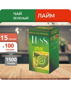 Чай Lime Green 100г 15 пачек Tess