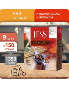 Чай Pleasure 1 5 г х 100 пакетиков 9 шт Tess