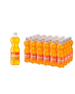 Напиток Апельсин с витамином C газированный 0 5 л 24 шт Добрый