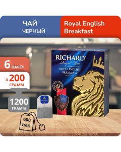 Чай Royal English Breakfast 2 г х 100 пакетиков 6 шт Richard
