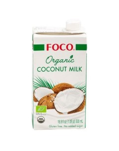 Растительный коктейль кокосовое молоко Organic 500 мл Foco