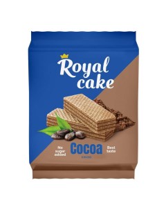 Вафли На сорбите шоколадные со вкусом какао 120 г Royal cake
