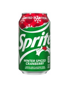 Газированный напиток Winter Spiced клюква 355 мл Sprite