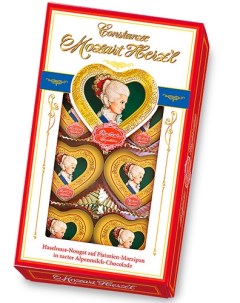 Подарочный набор конфет Mozart из горького и молочного шоколада 80г Reber