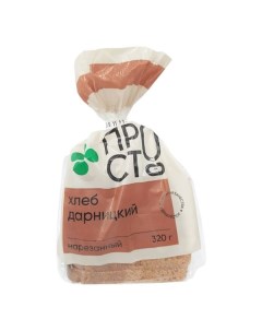 Хлеб Пр ст Дарницкий ржано пшеничный в нарезке 320 г Prosto