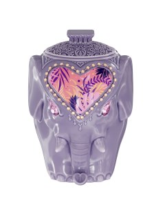 Чай керамическая чайница Слон фиолетовый 50 г Hilltop