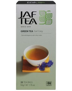 Чай зелёный Green Earl Grey с ароматом бергамота 25 пак Jaf tea