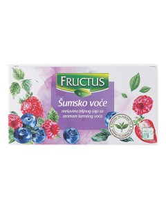 Чай травяной С лесными ягодами в пакетиках 2 5 г х 20 шт Fructus