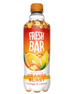 Напиток оранж бласт сильногазированный пастеризованный 0 48 л Fresh bar