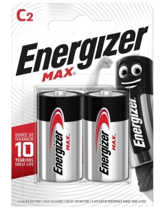 Батарейка Lr14 C2 Max Bl 2 арт E302306702 Energizer