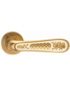 Ручка дверная GENESIS ALIVIO на круглой накладке матовое золото эмаль Archie