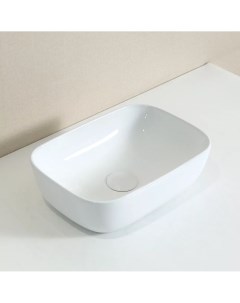 Накладная раковина для ванной N1334 белая прямоугольная керамическая Gid
