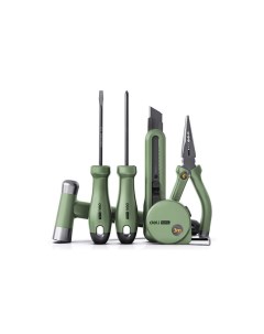 Набор ручного инструмента Home Series Green HT0006L 6 предметов Deli tools