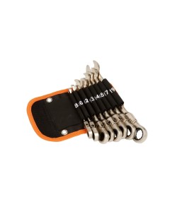 Набор комбинированных ключей с трещоткой в сумке MXT 8 SB 8 предметов Maxpiler