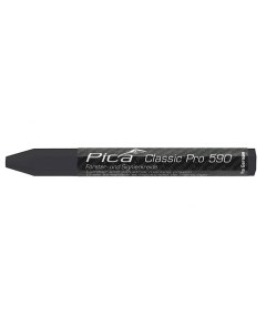 Строительный мелковый восковой карандаш чёрный 12 мм MARKER 590 46 Pica