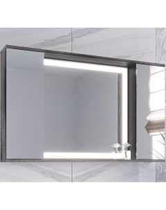 Зеркало со шкафом Дэрри 100 SP 00001039 с подсветкой Бетон Цемент Stella polar