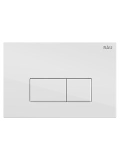 Кнопка смыва BAU Hotel Q00006 для инсталляции белый глянец Bauedge