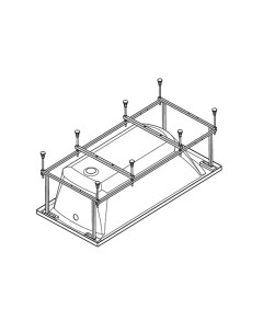 Каркас для ванны МОНАКО XL 160х75 1 WH11 2 422 Santek