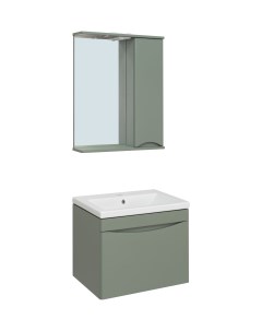 Мебель для ванной Афина 60 подвесная цемент раковиной Moduo 60 Runo