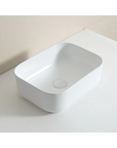 Накладная раковина для ванной N1335 белая прямоугольная керамическая Gid