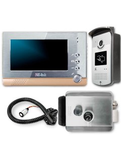 Комплект видеодомофона с электромеханическим замком и RFID модулем KIT VD07R ID CH Ps-link