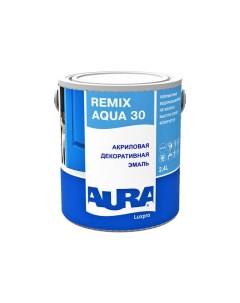 Эмаль Luxpro Remix Aqua 30 TR ALE004 2 4 л Aura
