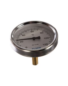 Термометр биметаллический 80 мм 1 2 шток 9 мм ET80 12 Elsen