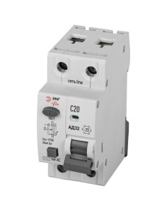 Выключатель автоматический дифференциального тока 1P N C20 30мА тип АC защита 230В АВДТ 4 Era