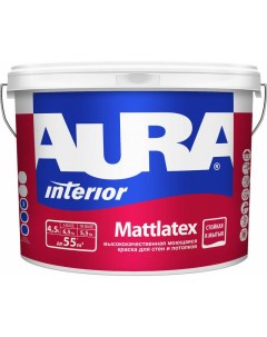 Краска Interior Mattlatex ASP020 4 5 л Aura