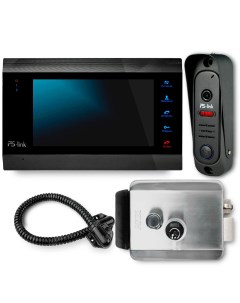 Комплект видеодомофона с вызывной панелью и эл механическим замком KIT 706DP CH Ps-link