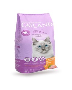 Сухой корм для кошек Adult курица с уткой 10 кг Catland