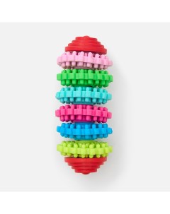 Игрушка для собак для грызения поворотная 11х4 см разноцветная Market union
