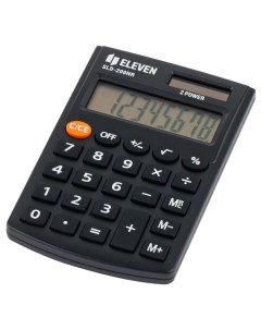 Калькулятор карманный SLD 200NR 8 разрядный черный Eleven