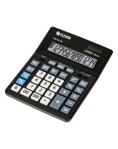 Калькулятор настольный Business Line CDB1401 BK 14 разрядов черный Eleven