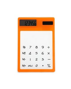 Ультратонкий карманный сенсорный калькулятор 00111682 8 разрядный оранжевый Nobrand