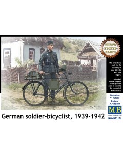 Сборная модель 1 35 Немецкий солдат велосипедист 1939 1942 35171 Masterbox