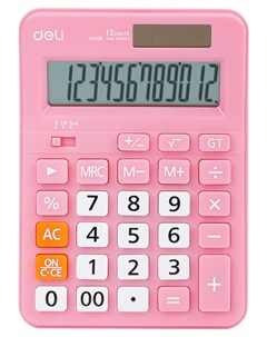Калькулятор настольный EM210FPINK 12 разрядов розовый Deli