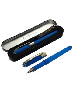Ручка шариковая 0 5 мм Bruno Visconti MONACO стержень синий в металлическом футляре Nobrand