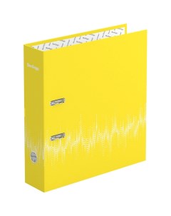 Папка регистратор Neon 70мм ламинированная неоновая желтая Berlingo