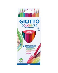 Карандаши цветные акварельные Colors 24 цветов Giotto