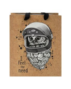 Пакет подарочный 18 х 23 х 10 см Space Owl Meshu